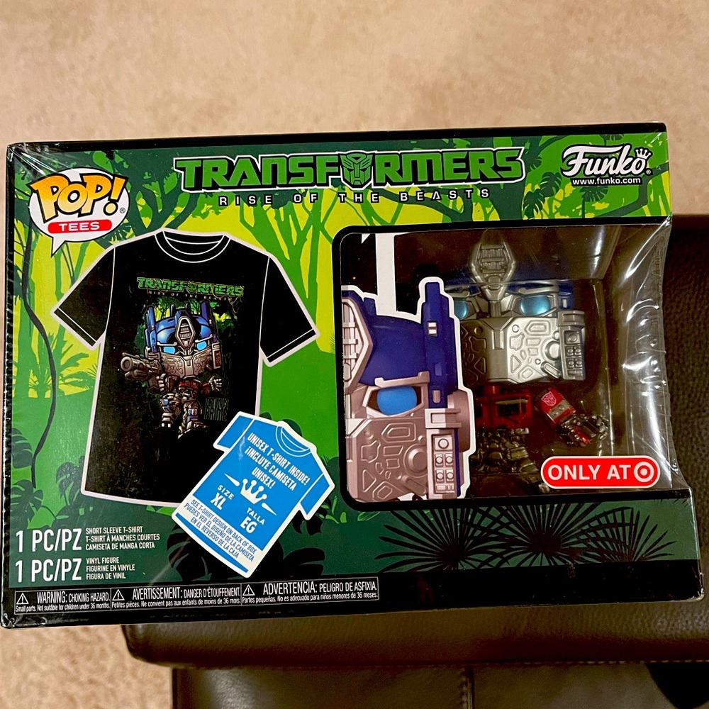 Target Exclusive 🍀 Funko Transformers Rise of the Beasts (1 T-shirt & 1 Vinyl)